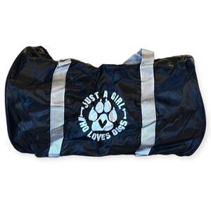 NWT JUST A GIRL WHO LOVES DOGS Duffle Bag